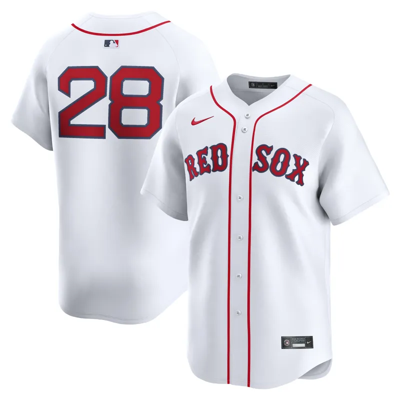 Boston Red Sox Jersey Jovani Moran White Home Jersey - Image 4