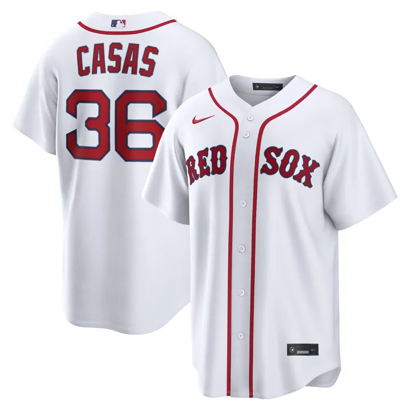 Boston Red Sox Jersey Trevor Story White Home Jersey - Image 3
