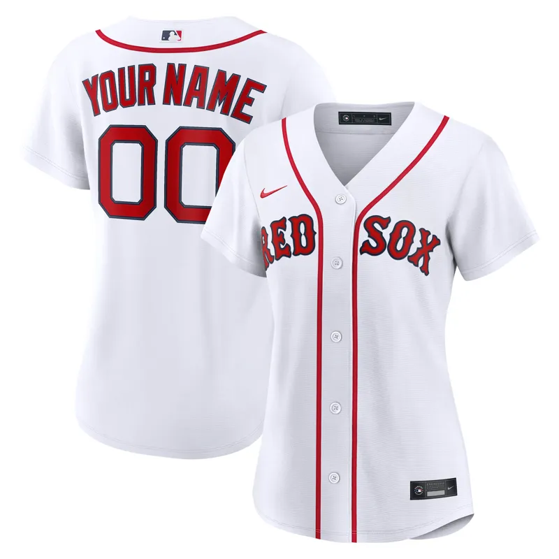 Boston Red Sox Jersey White Home Custom Jersey