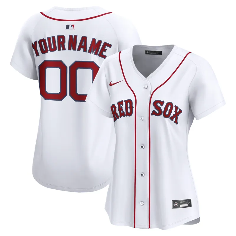 Boston Red Sox Jersey White Home Custom Jersey - Image 5