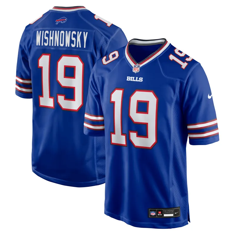Buffalo Bills Jersey Mitch Wishnowsky Royal Team Game Jersey
