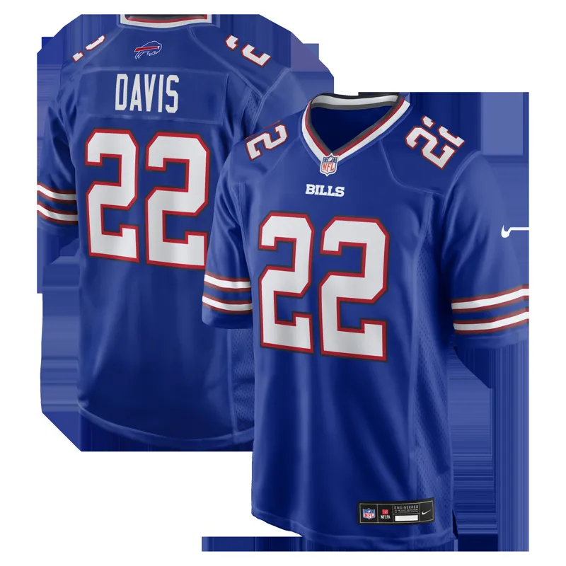 Buffalo Bills Jersey Rasul Douglas Royal Game Jersey - Image 3