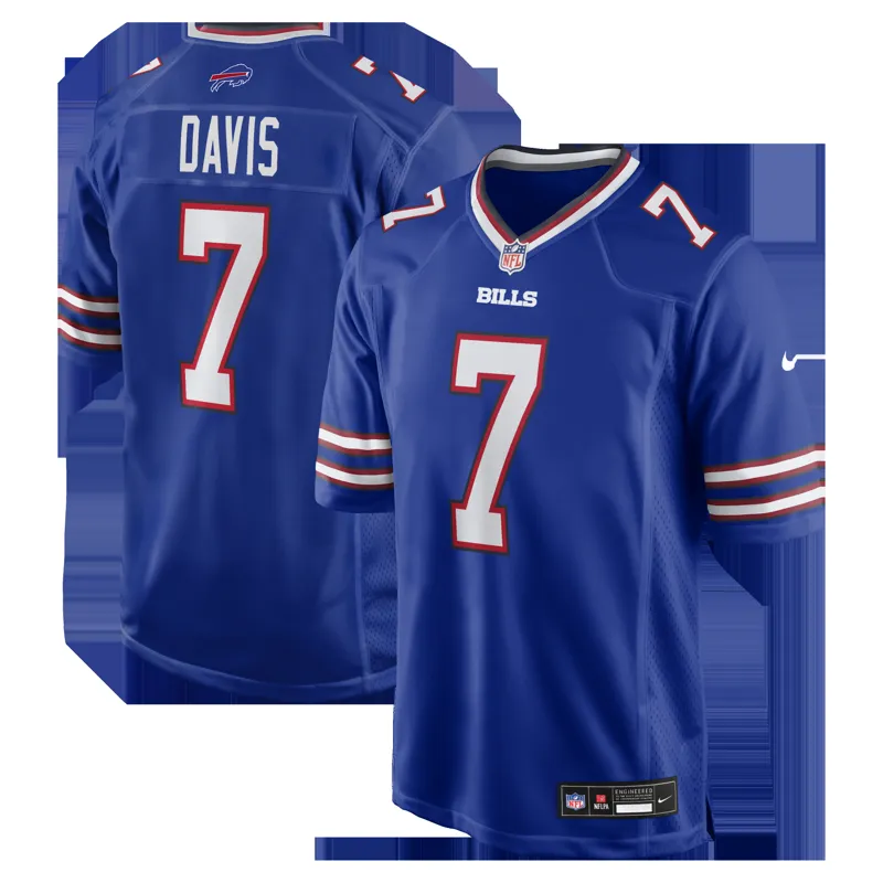 Buffalo Bills Jersey Rasul Douglas Royal Game Jersey - Image 5