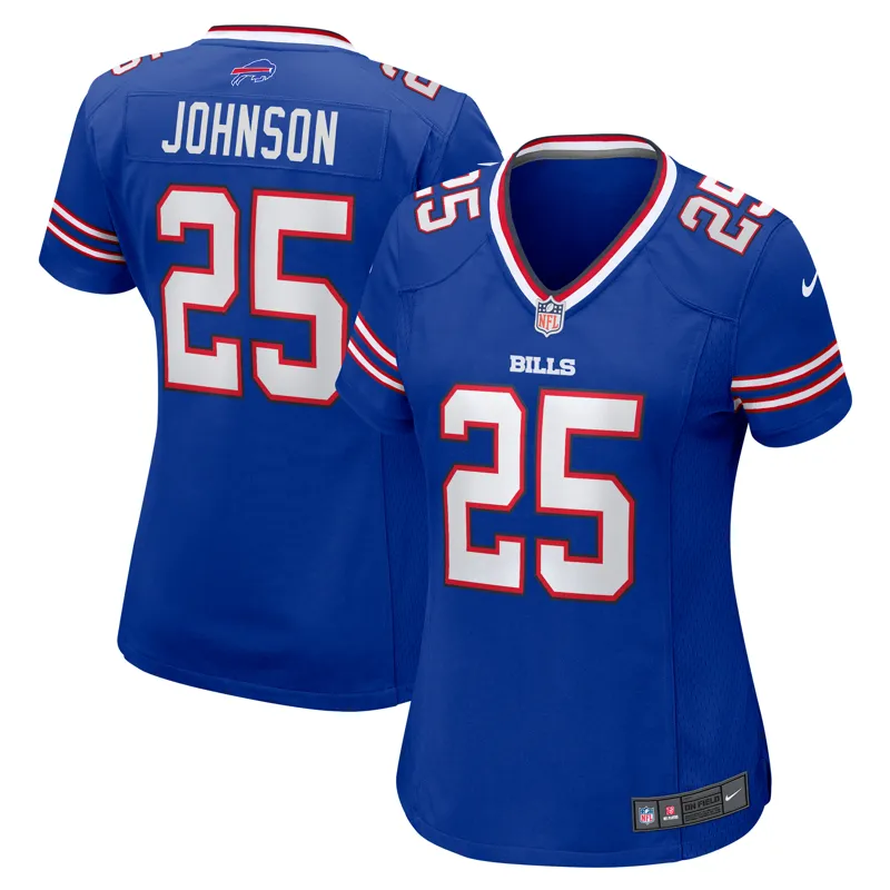 Buffalo Bills Jersey Ty Johnson Royal Team Game Jersey