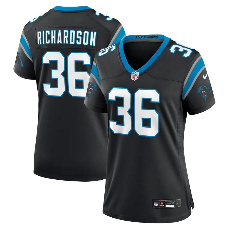 Carolina Panthers Jersey Demani Richardson Black Team Game Jersey