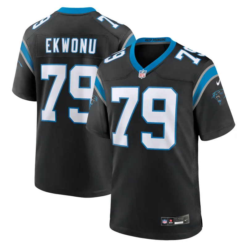 Carolina Panthers Jersey Hunter Renfrow Black Team Game Jersey - Image 2