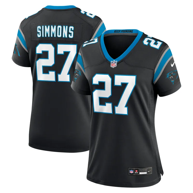 Carolina Panthers Jersey Hunter Renfrow Black Team Game Jersey - Image 4