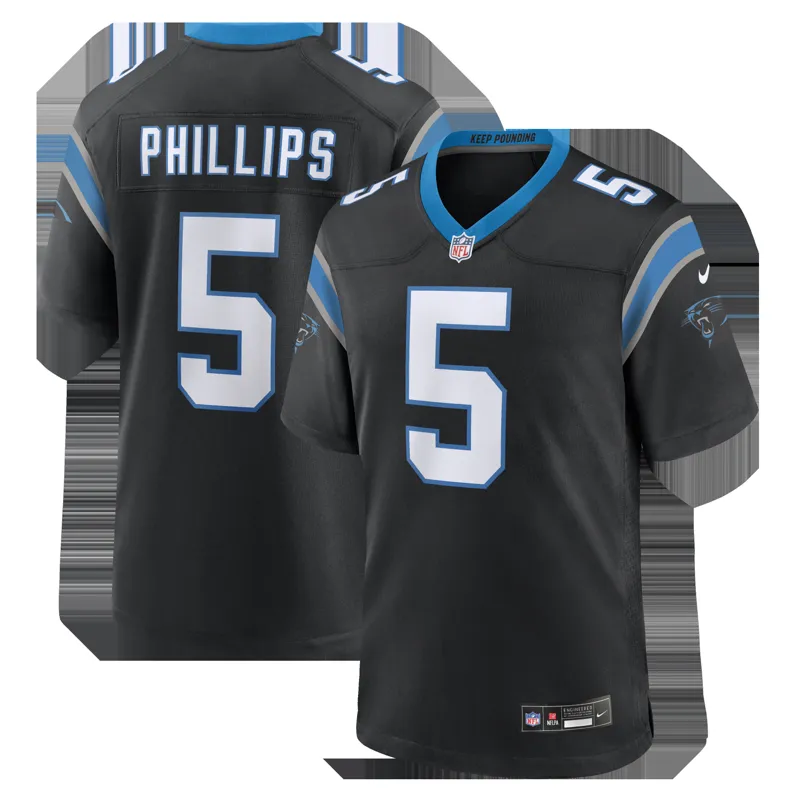 Carolina Panthers Jersey Hunter Renfrow Black Team Game Jersey - Image 5