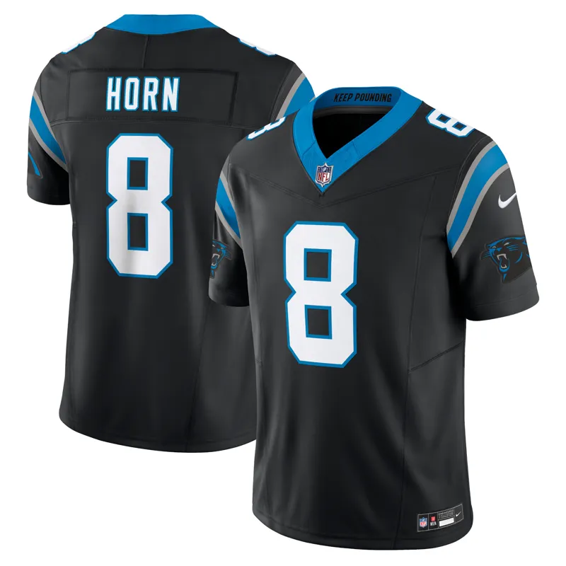 Carolina Panthers Jersey Jaycee Horn Black Vapor Fuse Limited Jersey