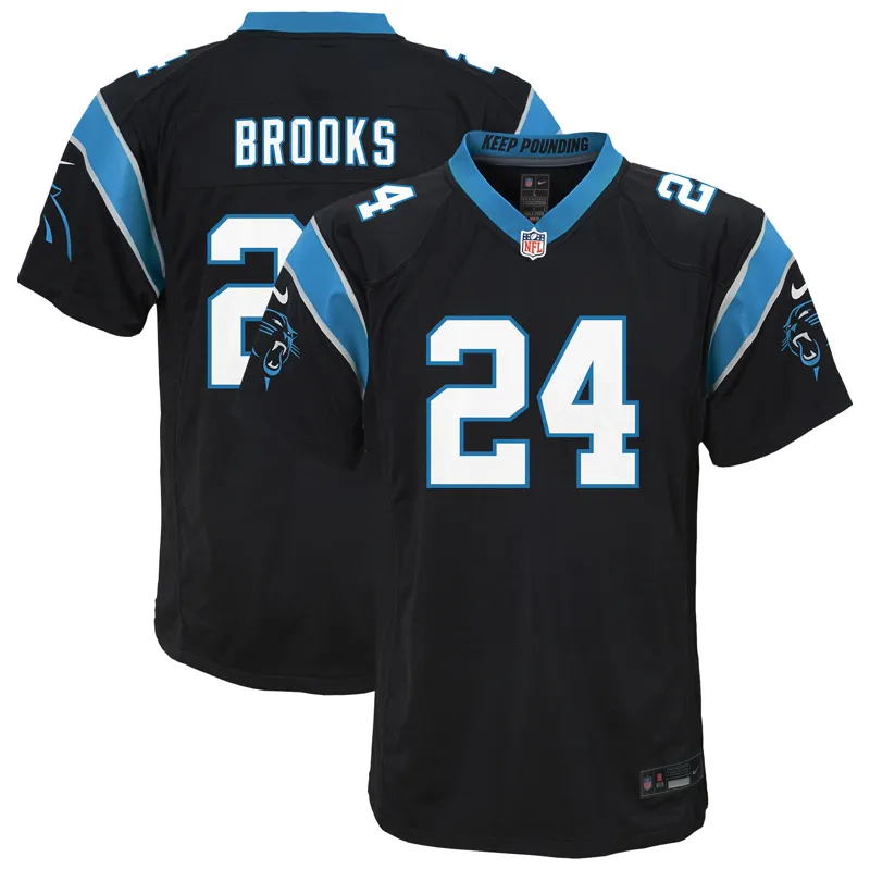 Carolina Panthers Jersey Jimmy Horn Jr Black Team Game Jersey - Image 3