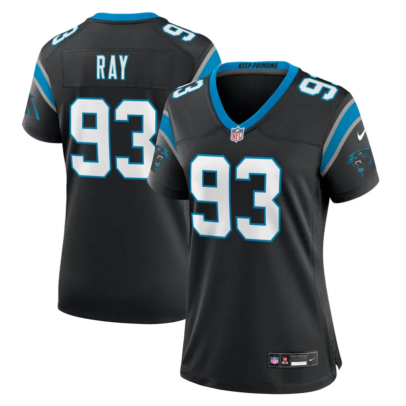 Carolina Panthers Jersey Labryan Ray Black Team Game Jersey