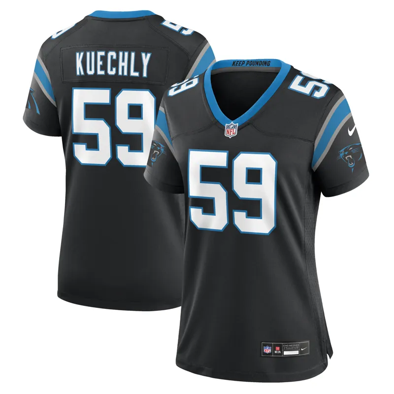 Carolina Panthers Jersey Luke Kuechly Black Team Game Jersey