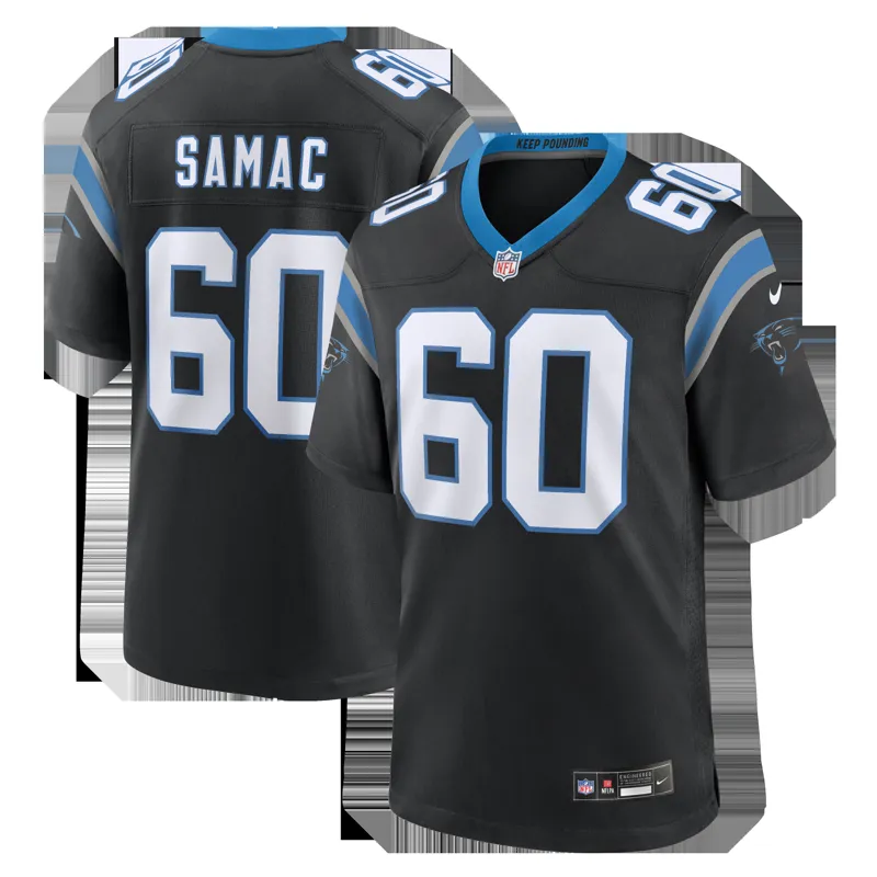 Carolina Panthers Jersey Mike Jackson Black Game Jersey - Image 5