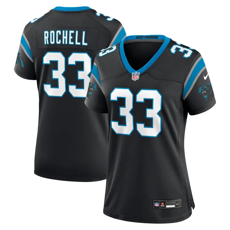Carolina Panthers Jersey Robert Rochell Black Team Game Jersey