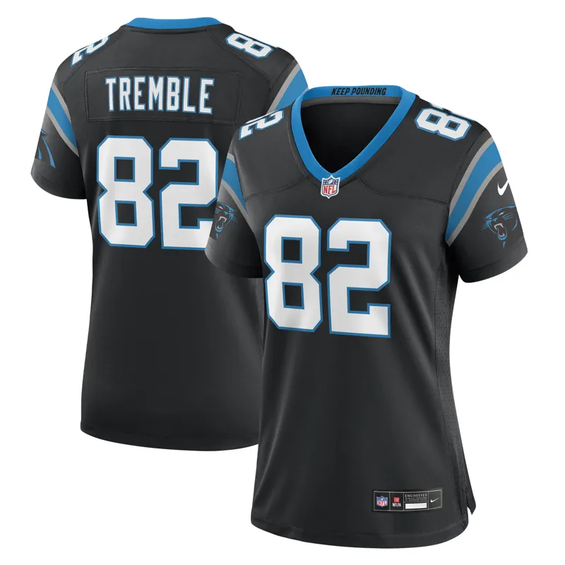 Carolina Panthers Jersey Tommy Tremble Black Team Game Jersey