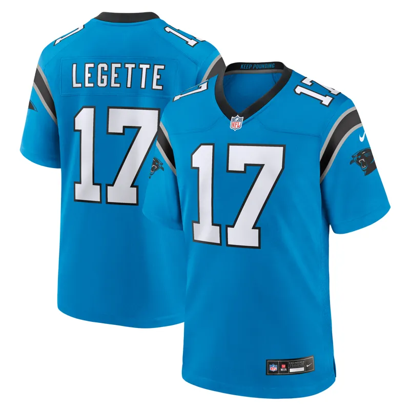 Carolina Panthers Jersey Xavier Legette Blue Alternate Game Jersey