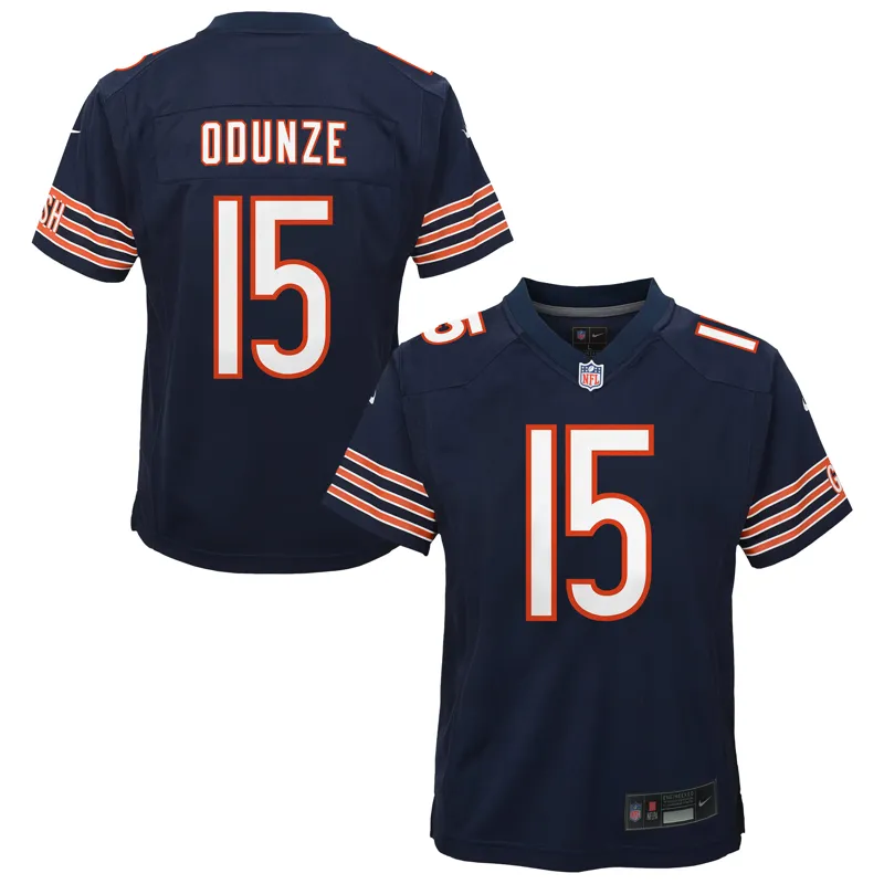 Chicago Bears Jersey Ozzy Trapilo Navy Team Game Jersey - Image 5
