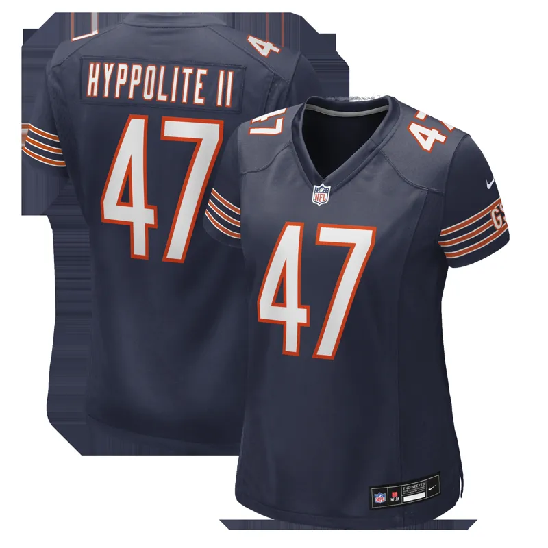 Chicago Bears Jersey Roschon Johnson Navy Team Game Jersey - Image 2