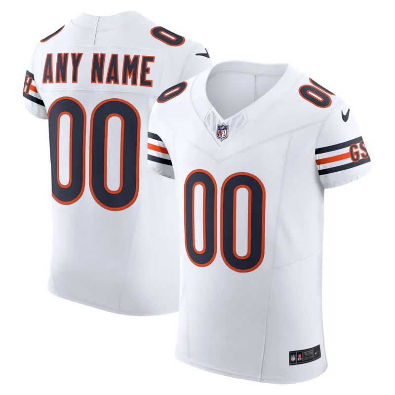 Chicago Bears Jersey White Vapor Fuse Elite Custom Jersey