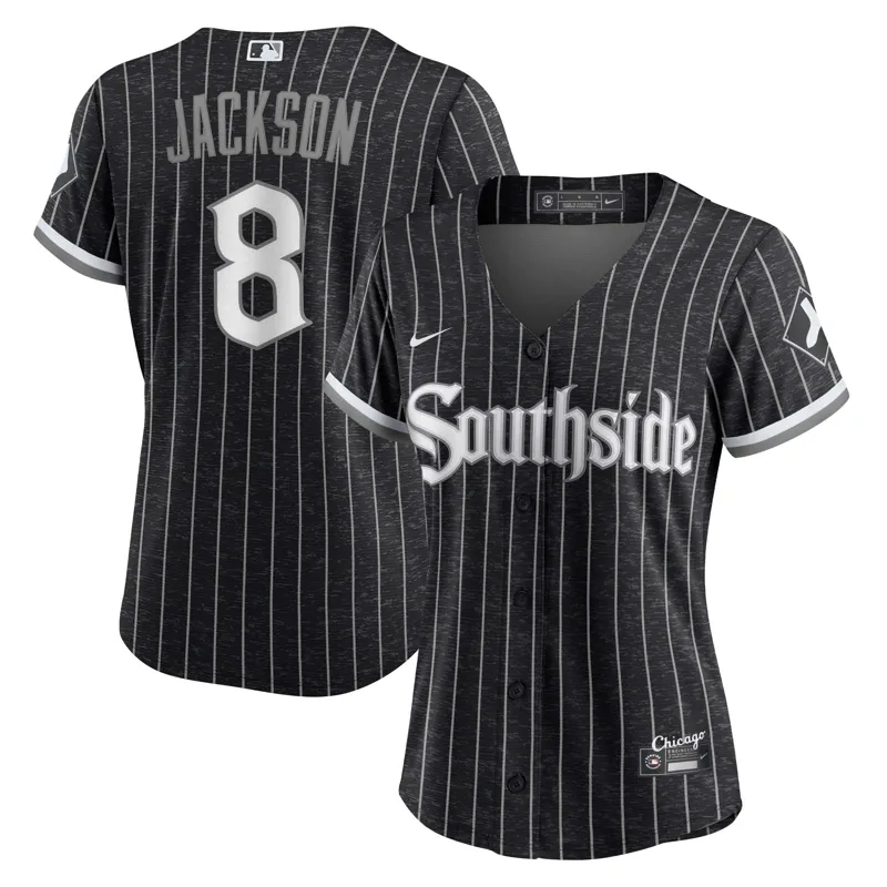 Chicago White Sox Jersey Bo Jackson Black Batting Practice Jersey - Image 2
