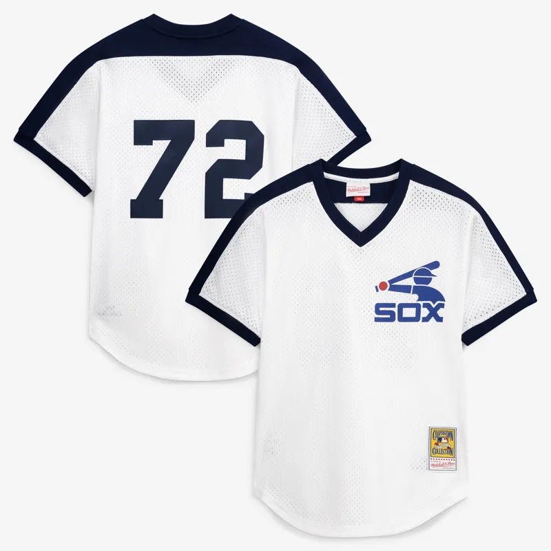 Chicago White Sox Jersey Carlton Fisk White Batting Practice Jersey