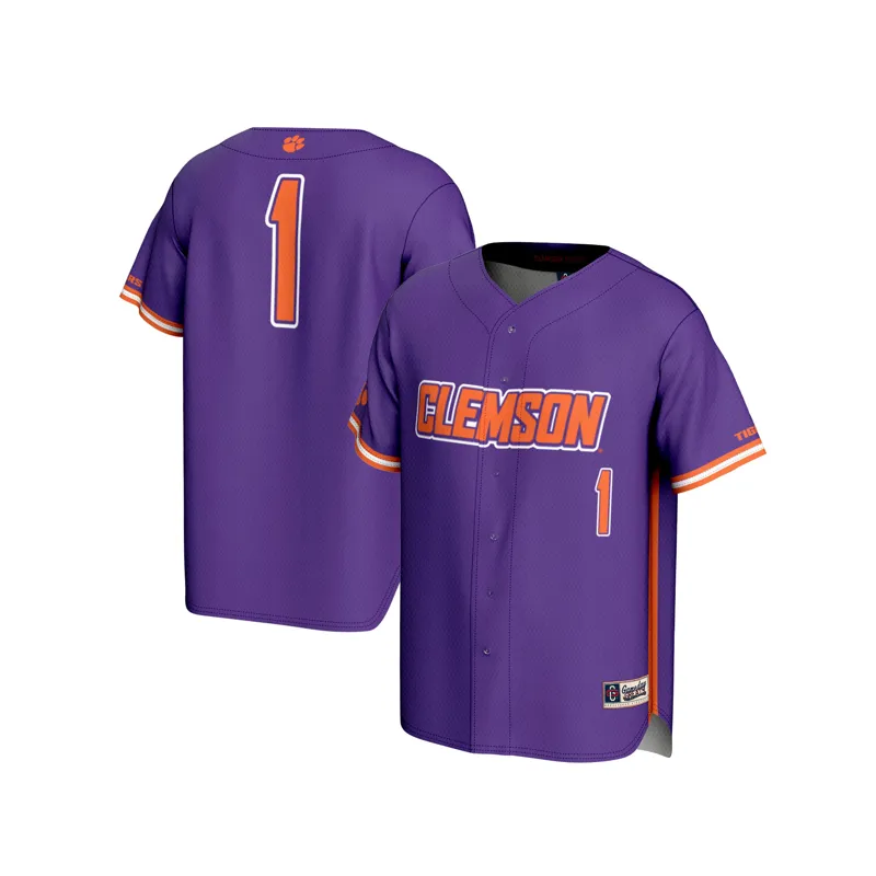 Clemson Tigers Jersey Gameday Greats Purple #1 Lightweight Jersey