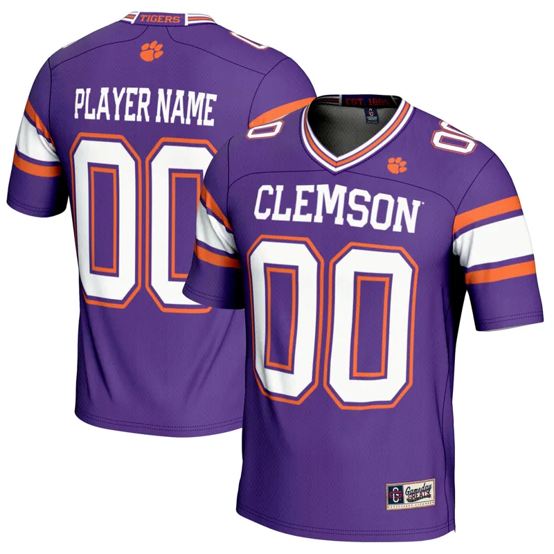 Clemson Tigers Jersey Gameday Greats Purple Orange Lightweight Jersey - Image 2