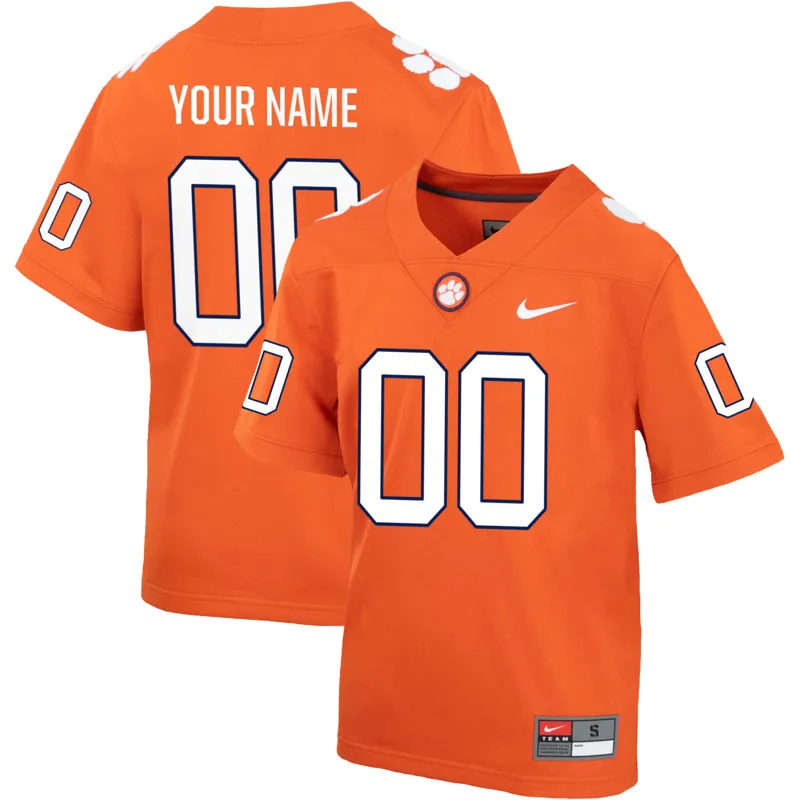 Clemson Tigers Jersey Orange Custom Game Jersey - Image 2