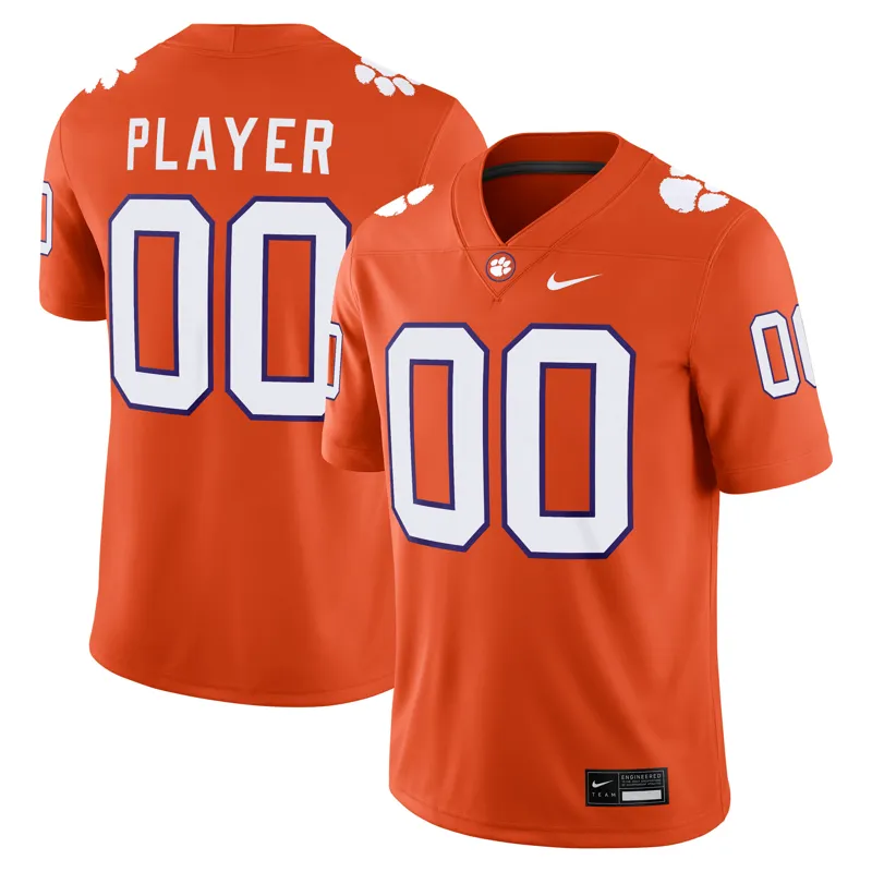 Clemson Tigers Jersey Orange Custom Game Jersey - Image 5