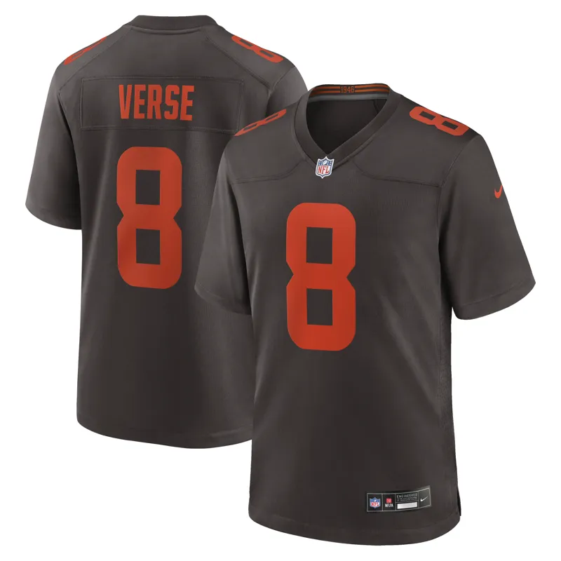 Cleveland Browns Jersey Jamari Thrash Brown Game Jersey - Image 3