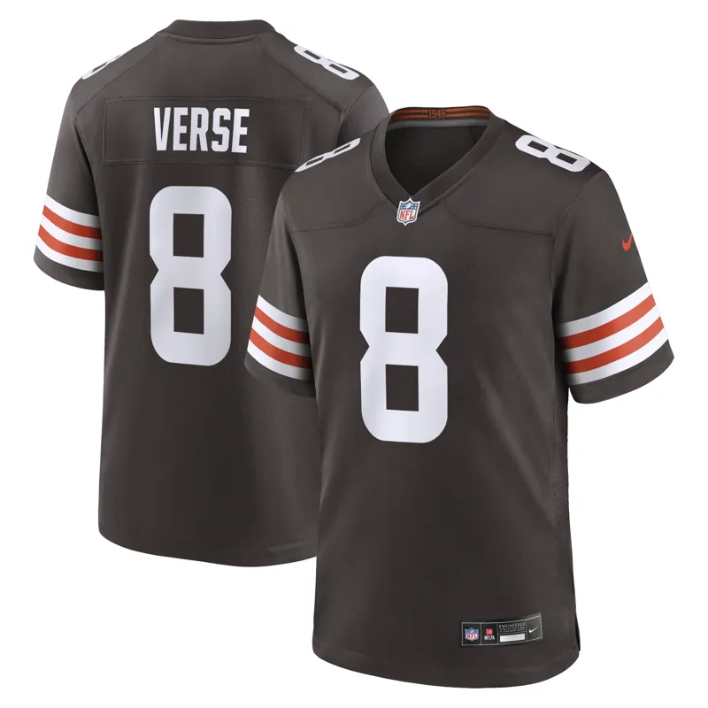 Cleveland Browns Jersey Jamari Thrash Brown Game Jersey - Image 5