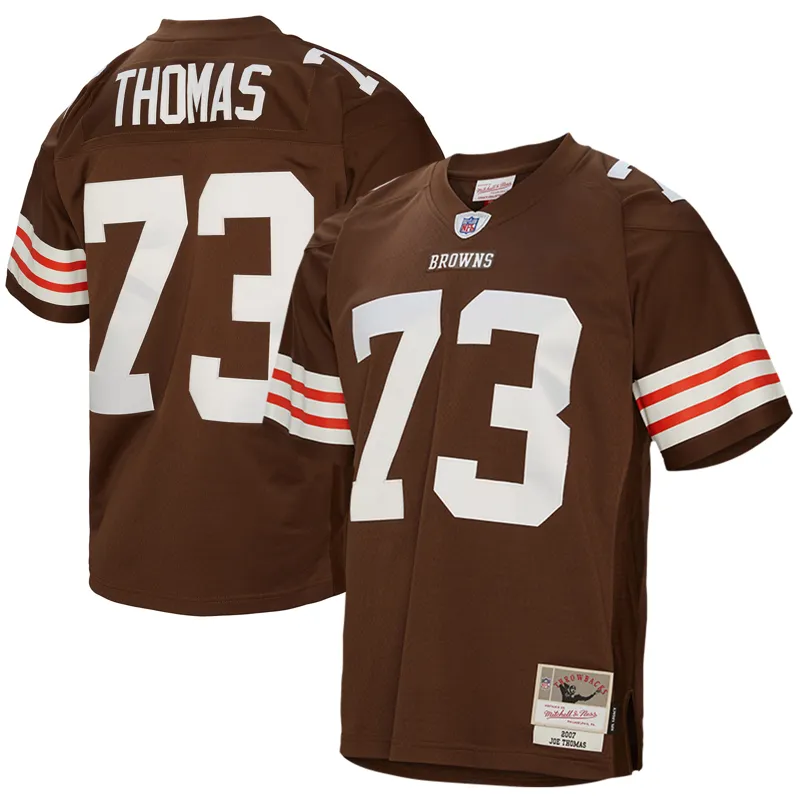 Cleveland Browns Jersey Jim Brown Brown Player Name & Hoodie Legacy Jersey - Image 3