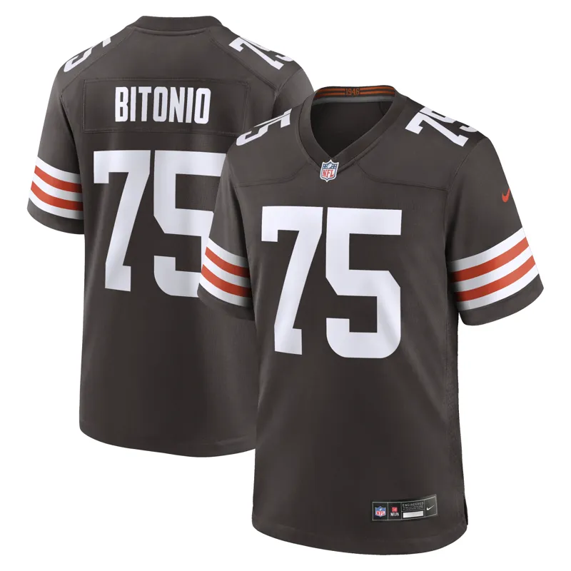 Cleveland Browns Jersey Joel Bitonio Brown Game Jersey