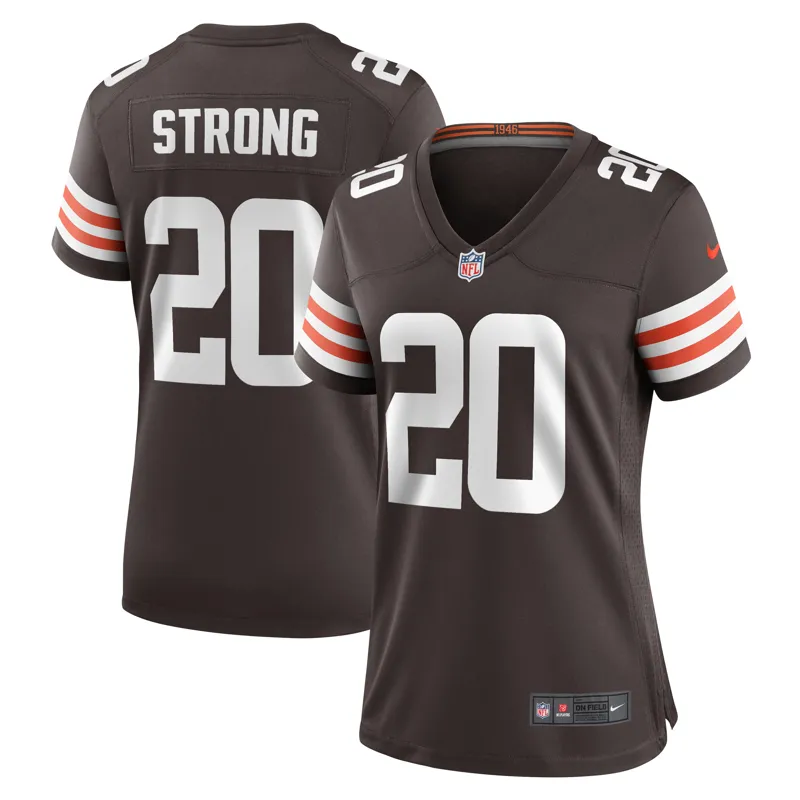 Cleveland Browns Jersey Pierre Strong Jr Brown Team Game Jersey