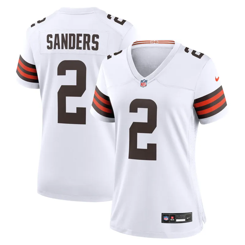 Cleveland Browns Jersey Shedeur Sanders White Alternate Game Jersey - Image 3