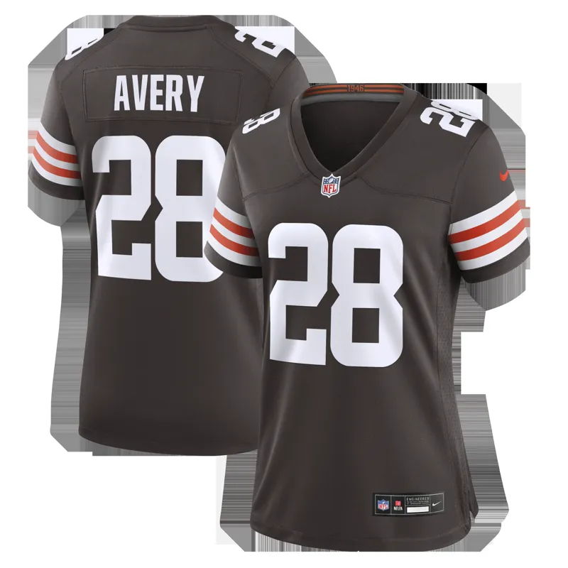 Cleveland Browns Jersey Tre Avery Brown Team Game Jersey - Image 2