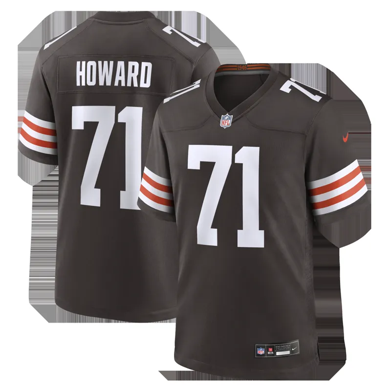 Cleveland Browns Jersey Tytus Howard Brown Team Game Jersey