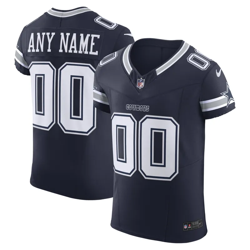 Dallas Cowboys Jersey Navy Alternate Custom Game Jersey - Image 4