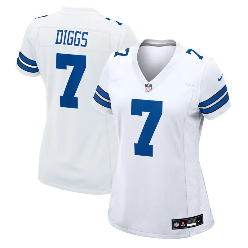Dallas Cowboys Jersey Trevon Diggs White Game Jersey - Image 2