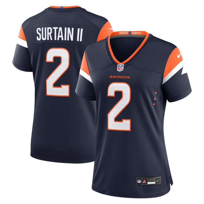 Denver Broncos Jersey Patrick Surtain Ii Navy Alternate Game Jersey