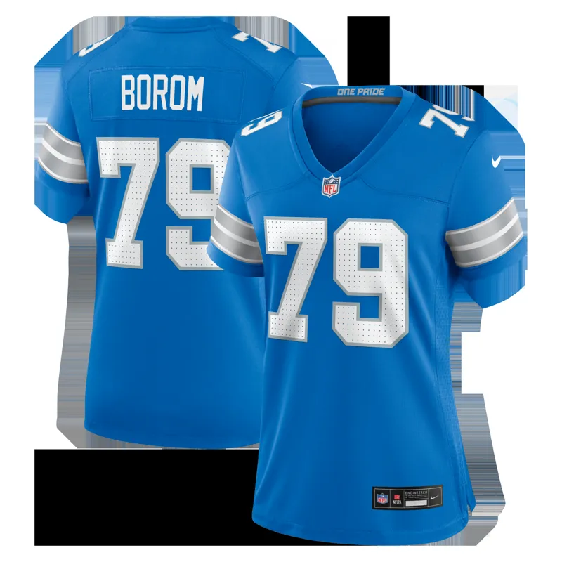 Detroit Lions Jersey Khalil Dorsey Blue Team Game Jersey - Image 3