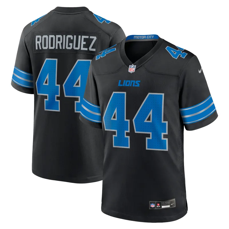 Detroit Lions Jersey Khalil Dorsey Blue Team Game Jersey - Image 5