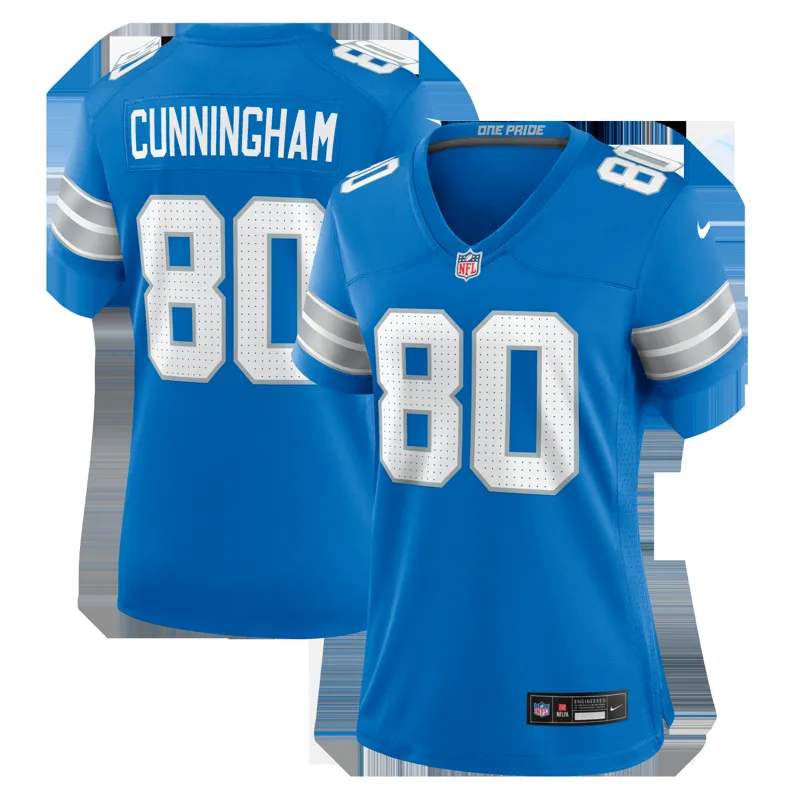 Detroit Lions Jersey Malcolm Rodriguez Blue Game Jersey - Image 3