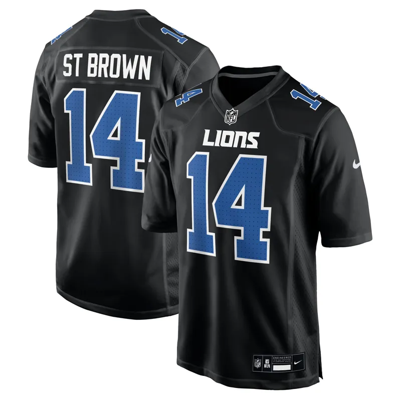 Detroit Lions Jersey Mekhi Wingo Blue Team Game Jersey - Image 3