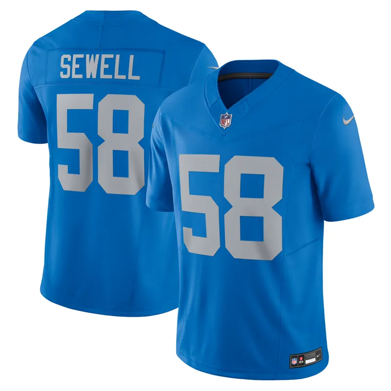 Detroit Lions Jersey Penei Sewell Blue Vapor Fuse Alternate Limited Jersey