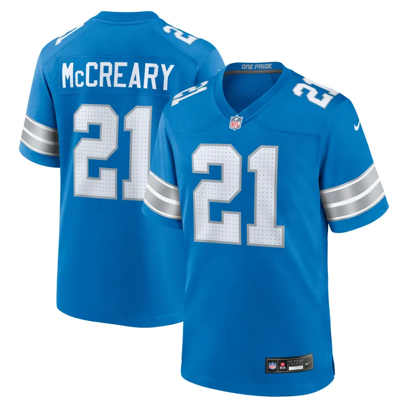 Detroit Lions Jersey Rock Ya Sin Blue Team Game Jersey - Image 3