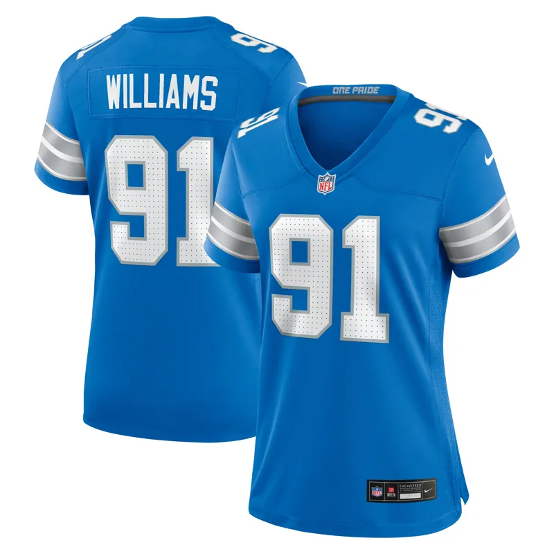 Detroit Lions Jersey Tyleik Williams Blue Team Game Jersey - Image 2
