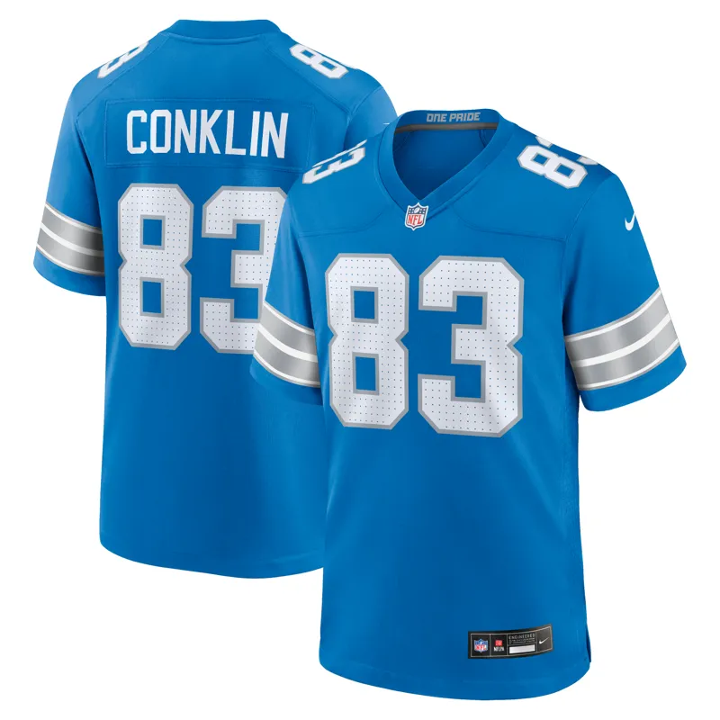 Detroit Lions Jersey Tyleik Williams Blue Team Game Jersey - Image 4