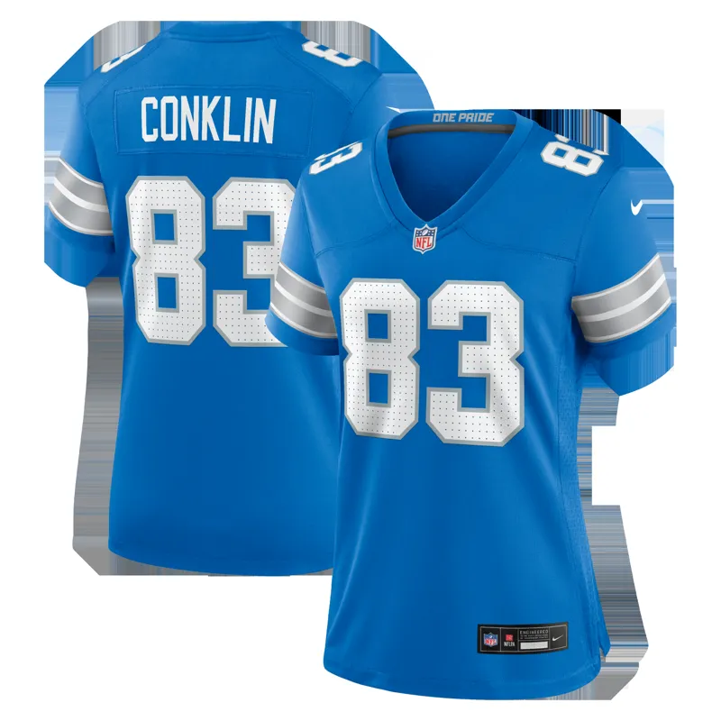 Detroit Lions Jersey Tyleik Williams Blue Team Game Jersey - Image 3