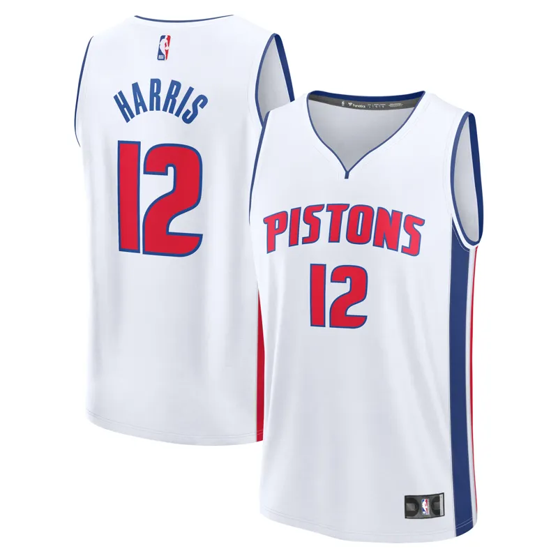 Detroit Pistons Jersey Tobias Harris White Fast Break Player Association Jersey